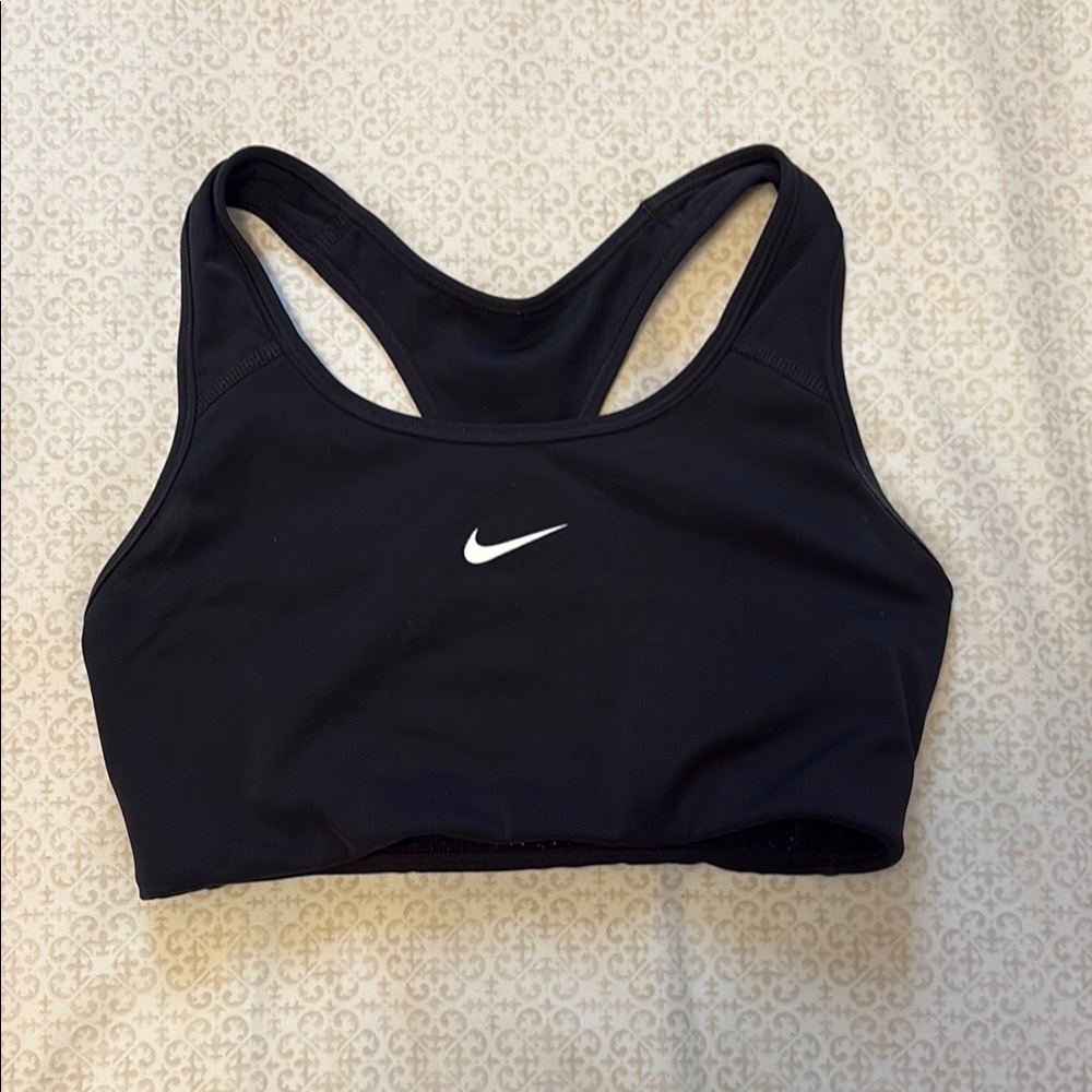 Nike Black Sports Bra with Racerback Design